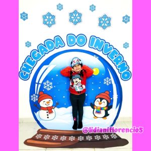 PAINEL INVERNO GLOBO DE NEVE
