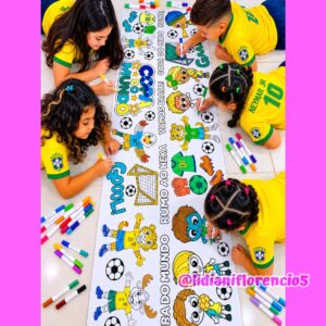 TAPETE DE PINTURA COPA DO MUNDO