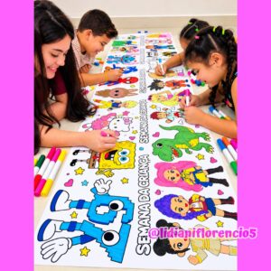 TAPETE DE PINTURA SEMANA DA CRIANÇA